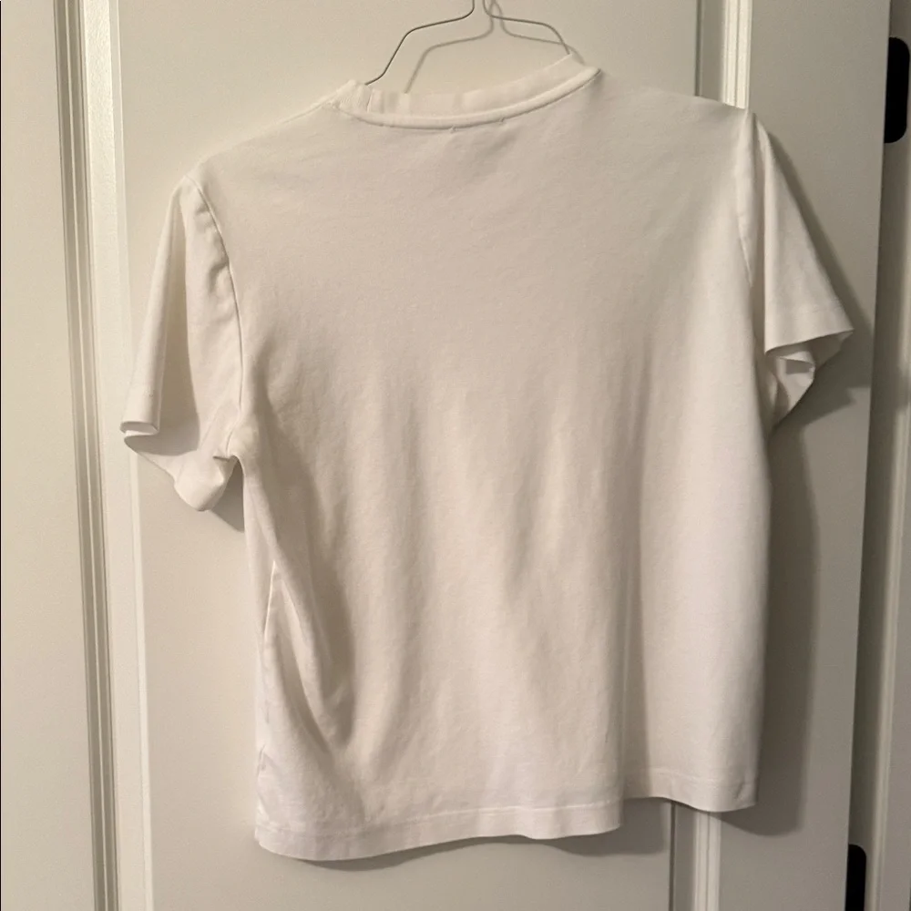 Massimo Dutti Cream Short Sleeve T-Shirt - Picture 6 of 6